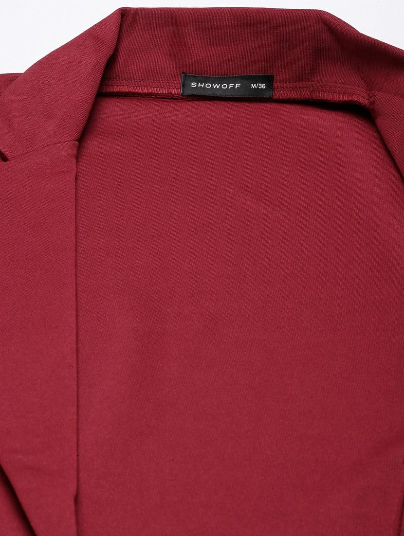 women solid single breasted blazer - 20598857 - Standard Image - 7