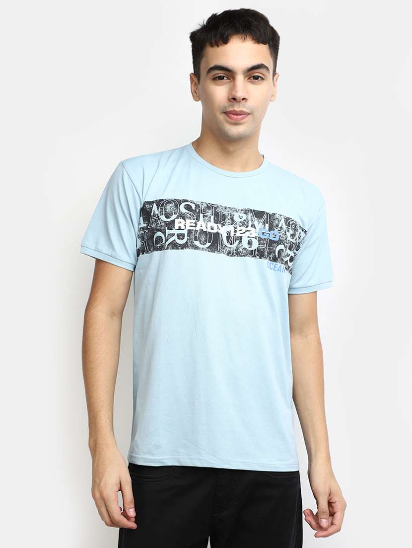 men round neck graphic regular t-shirt