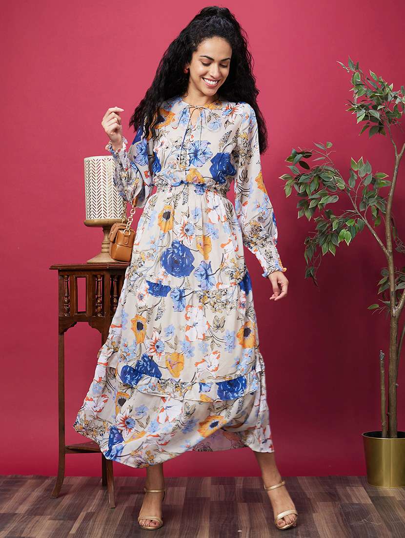 women white floral printed maxi dress - 20600243 -  Zoom Image - 0