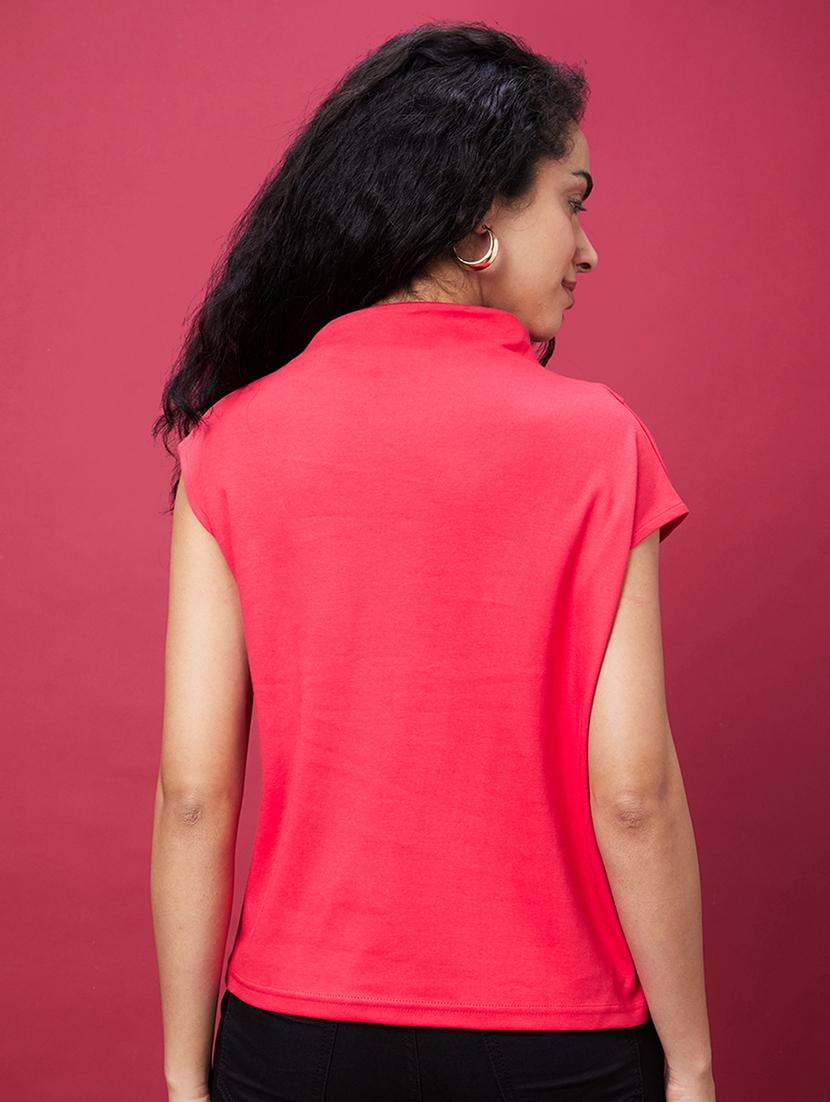 pink solid regular top - 20600261 - Standard Image - 2