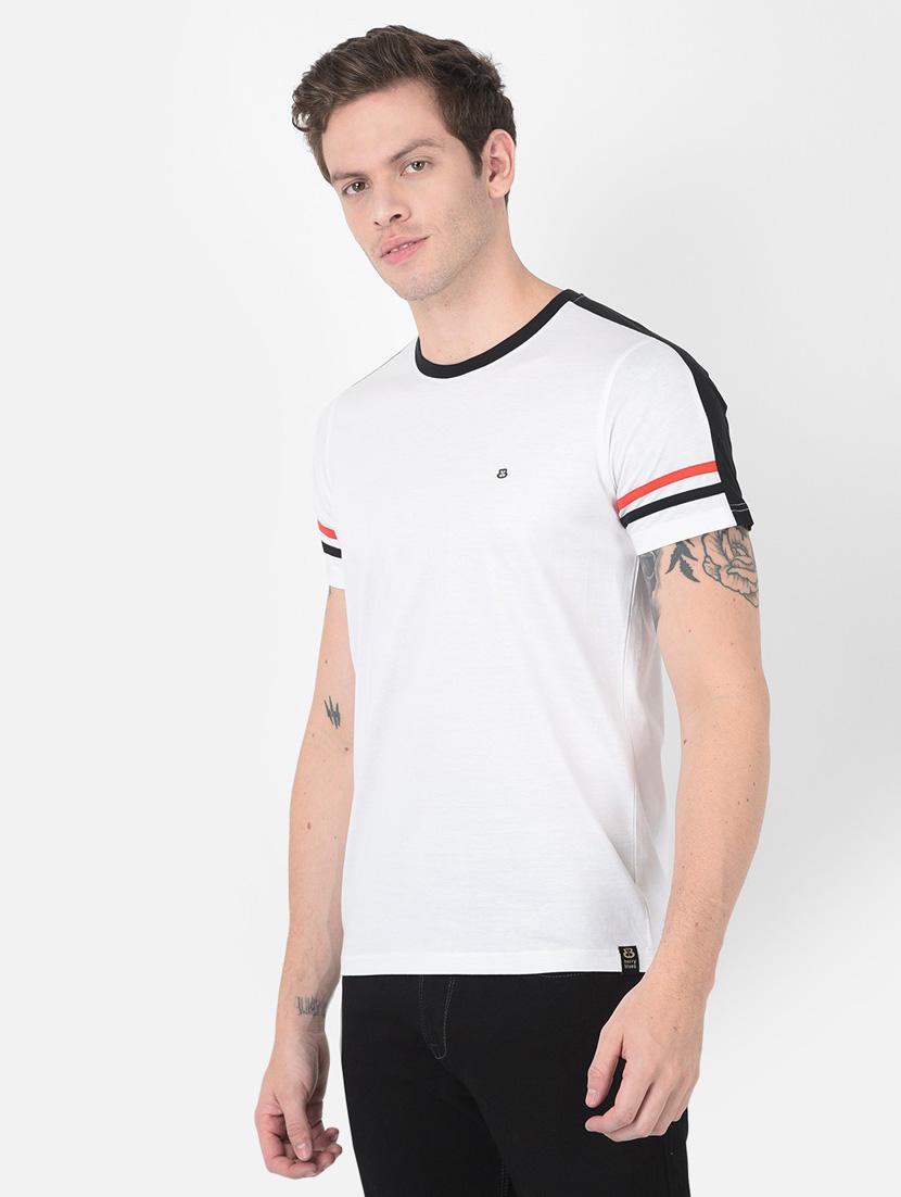 man round neck solid t-shirt - 20601420 - Standard Image - 2