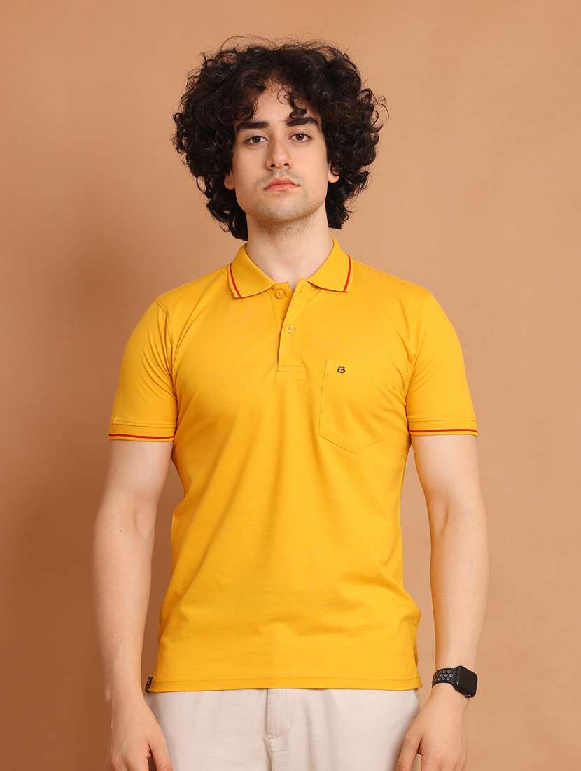 man solids polo t-shirt