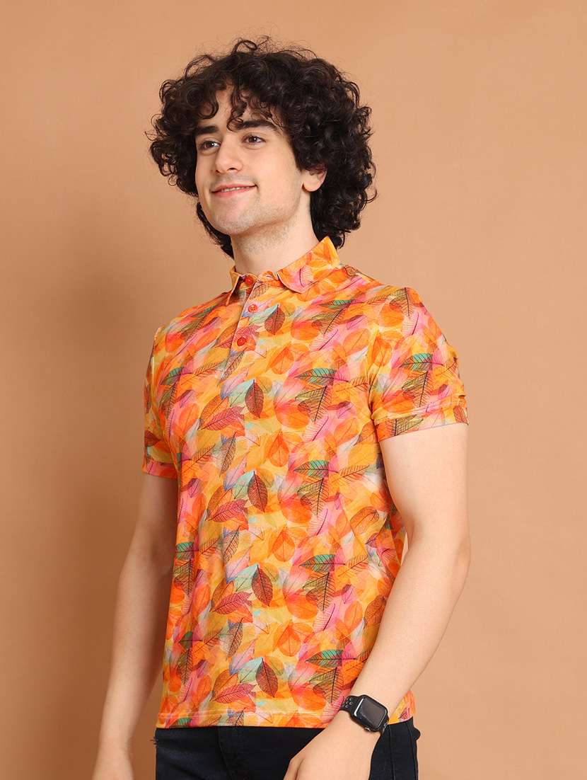 man polo neck t-shirt - 20601538 - Standard Image - 2
