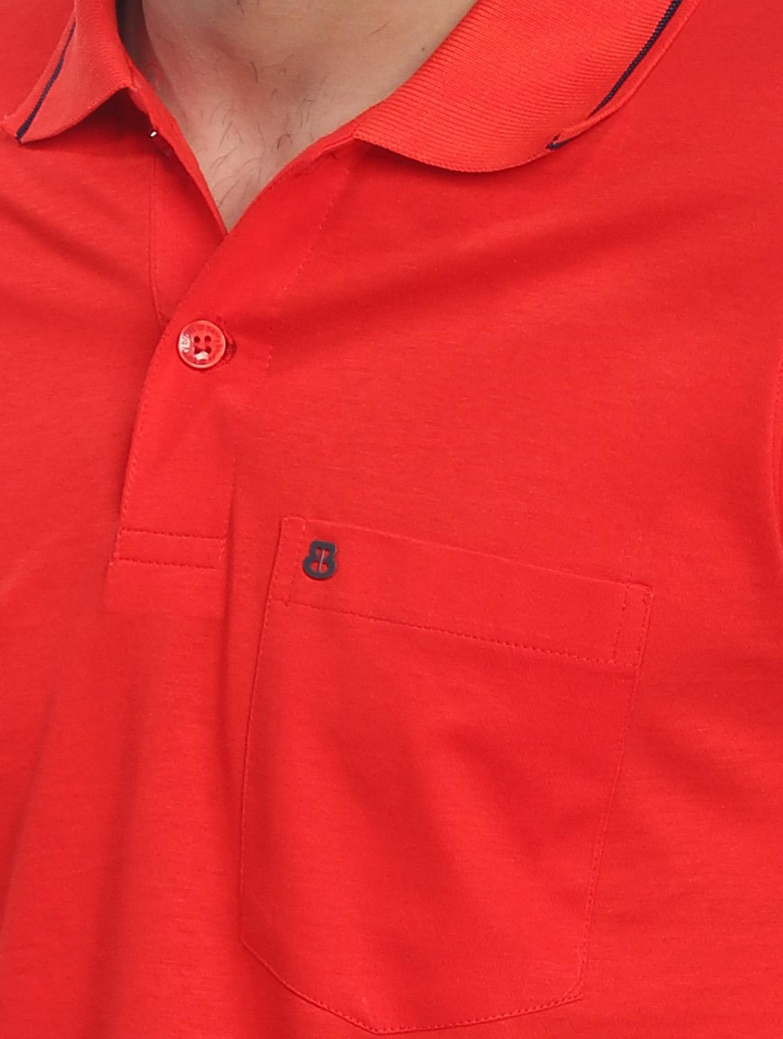 red plain short sleeve t-shirt - 20601608 - Standard Image - 2