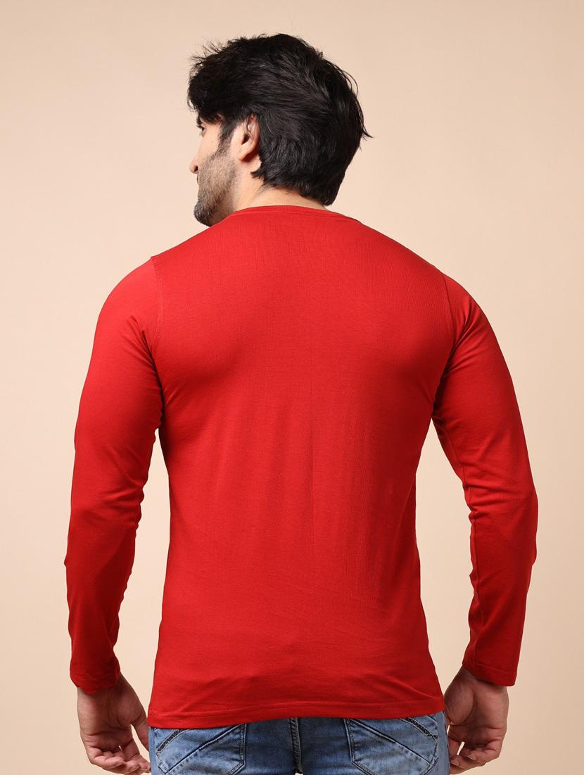 men red round neck t-shirt - 20601616 - Standard Image - 2