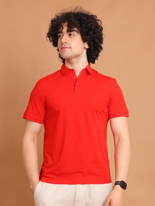 red plain short sleeve t-shirt - 20601643 - Standard Image - 0