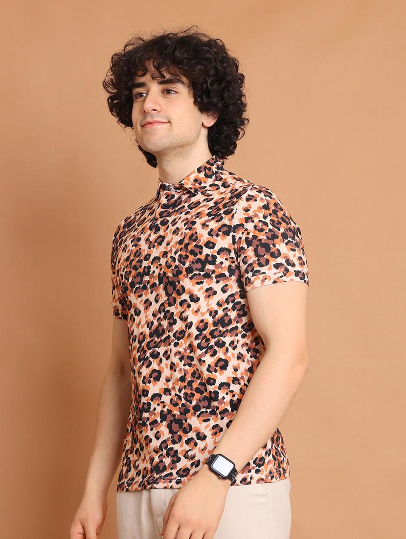multi colored printed short sleeve t-shirt - 20601664 - Standard Image - 2