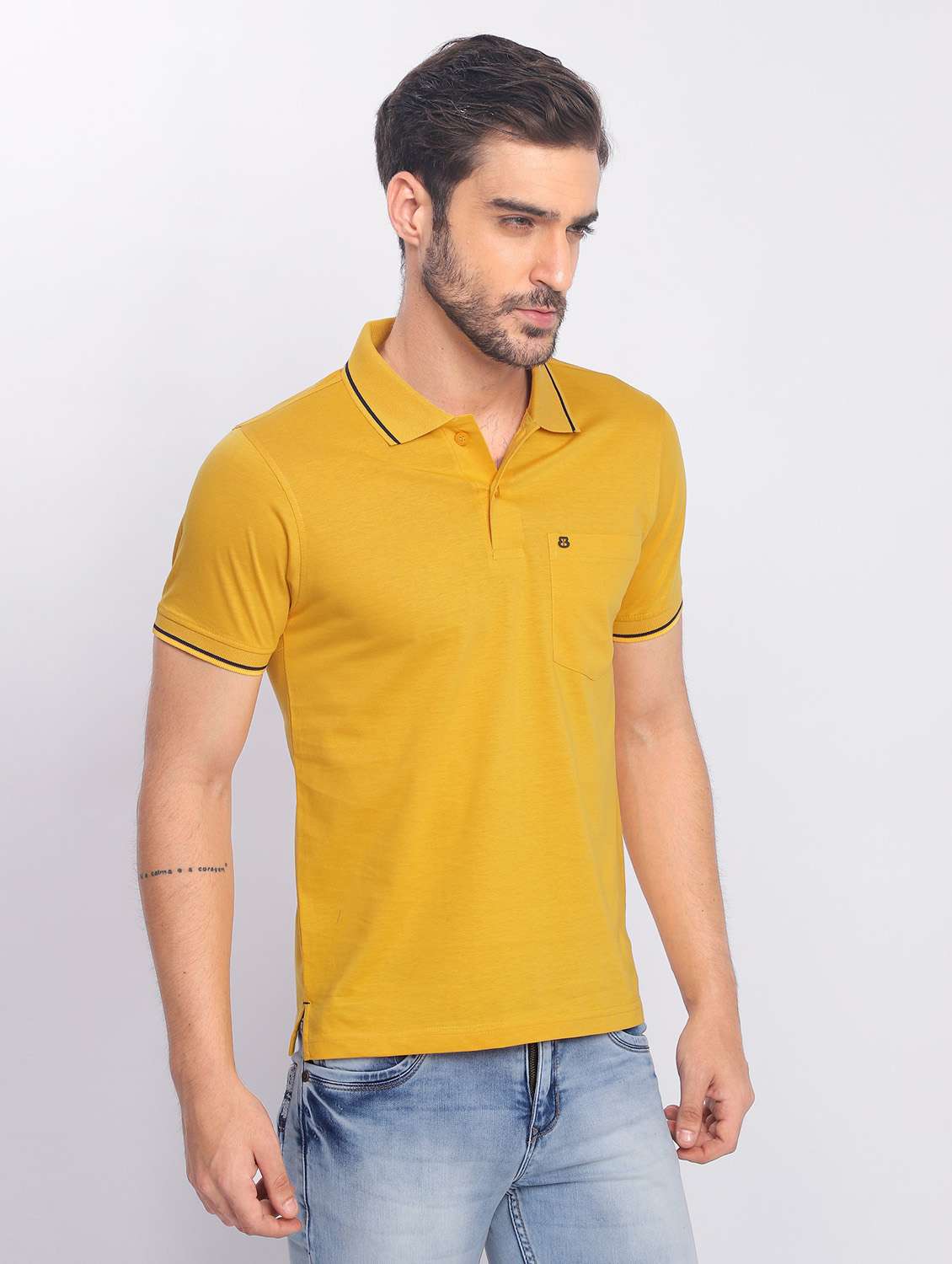 man polo neck t-shirt - 20601691 -  Standard Image - 2
