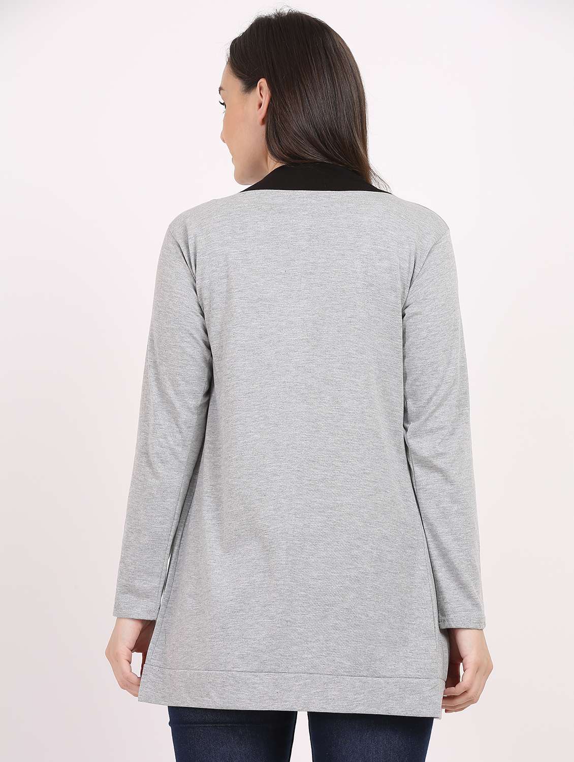 women solid long sleeves shrug  - 20602381 -  Standard Image - 2
