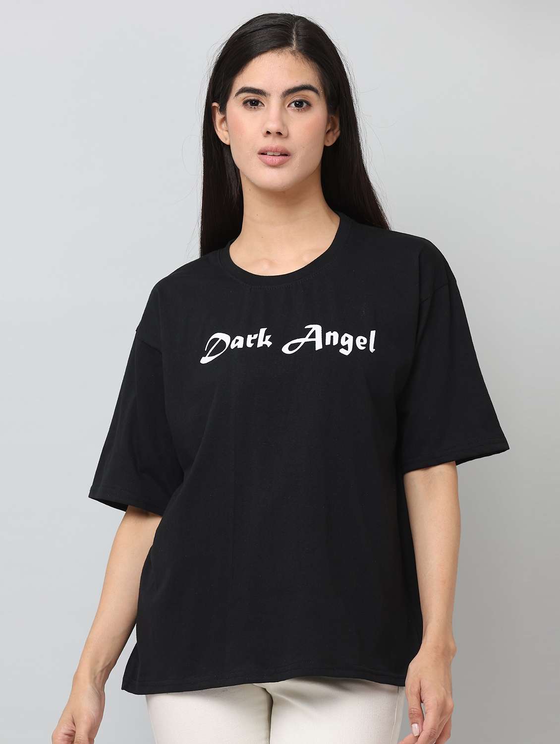 women back print short sleeves t-shirt