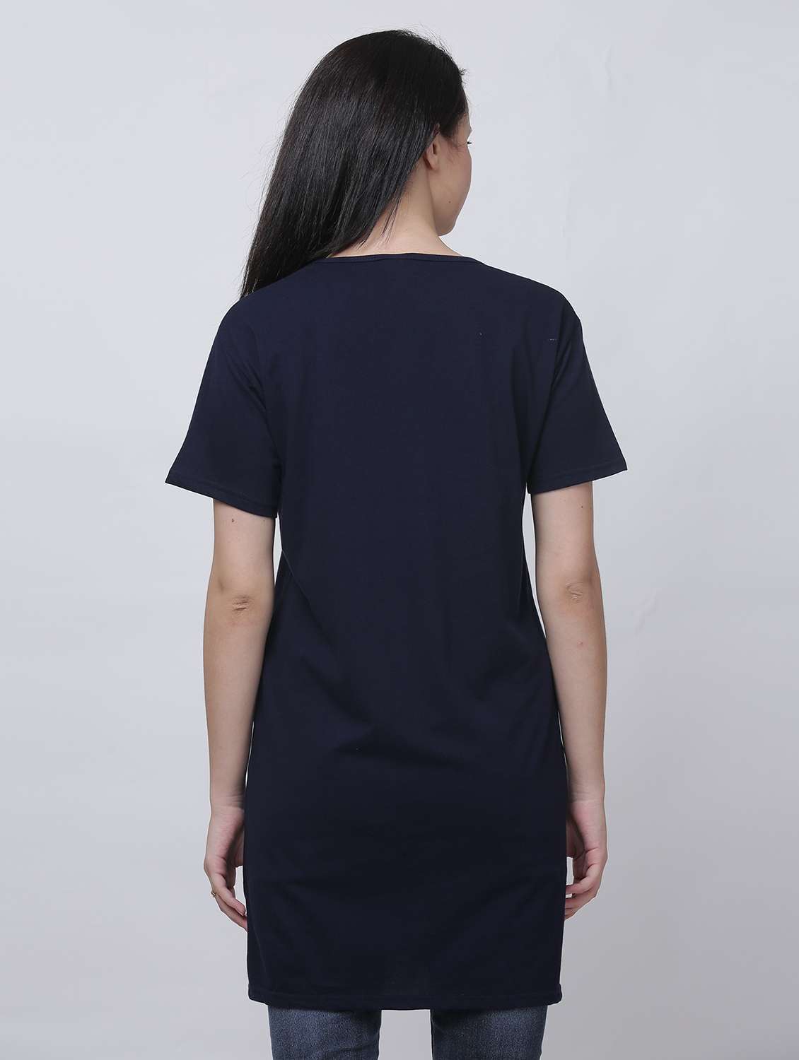 women round neck typographic printed regular t-shirt - 20602587 -  Standard Image - 2