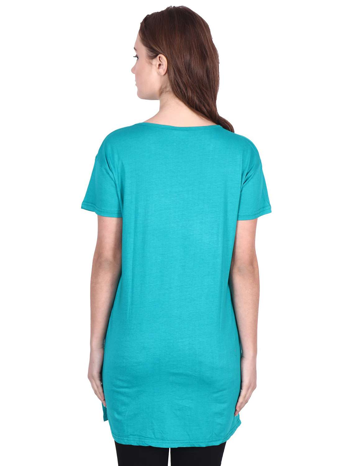 women round neck typographic printed regular t-shirt - 20602643 -  Standard Image - 2