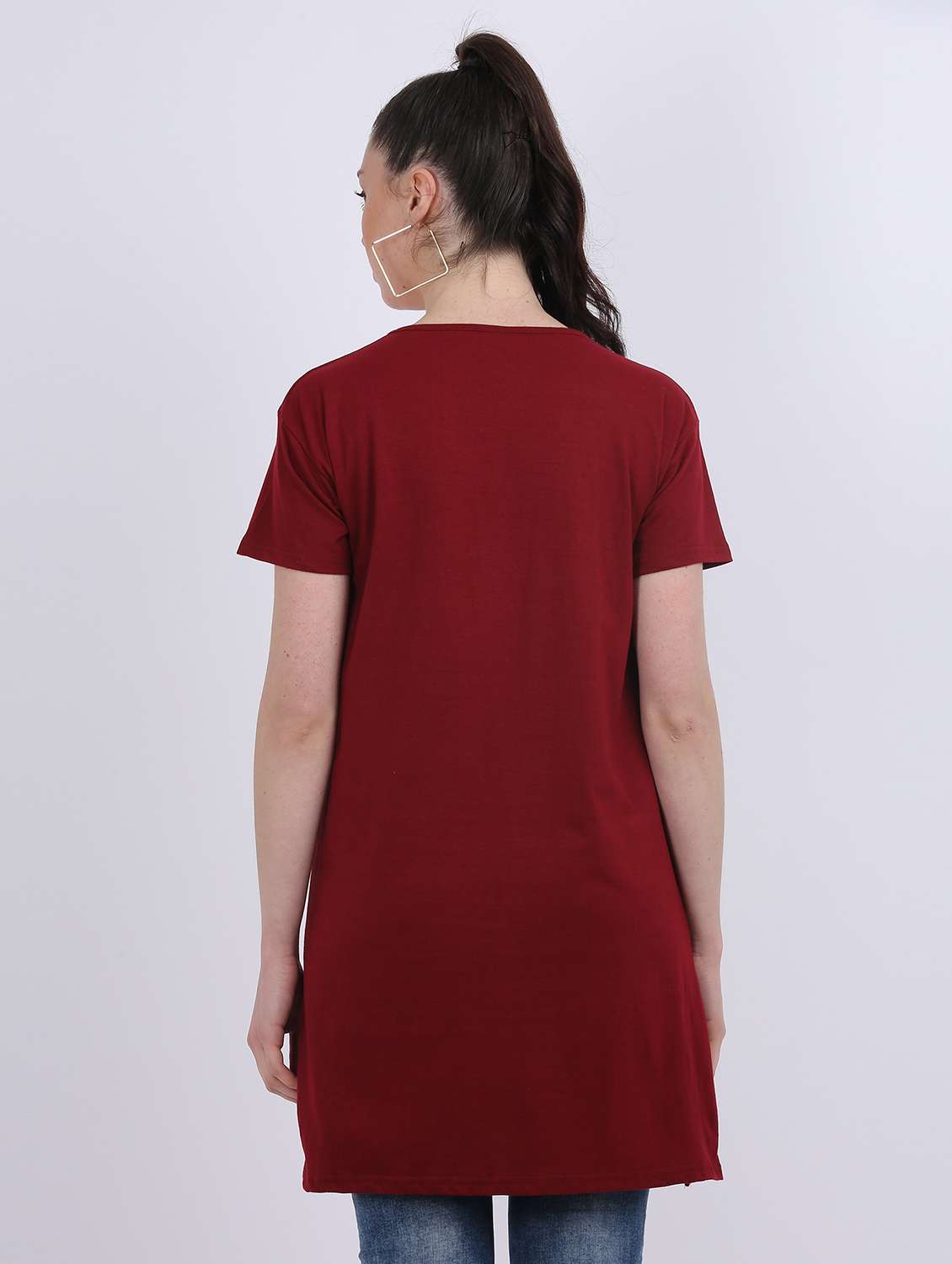 women round neck graphic printed regular t-shirt - 20602646 -  Standard Image - 2