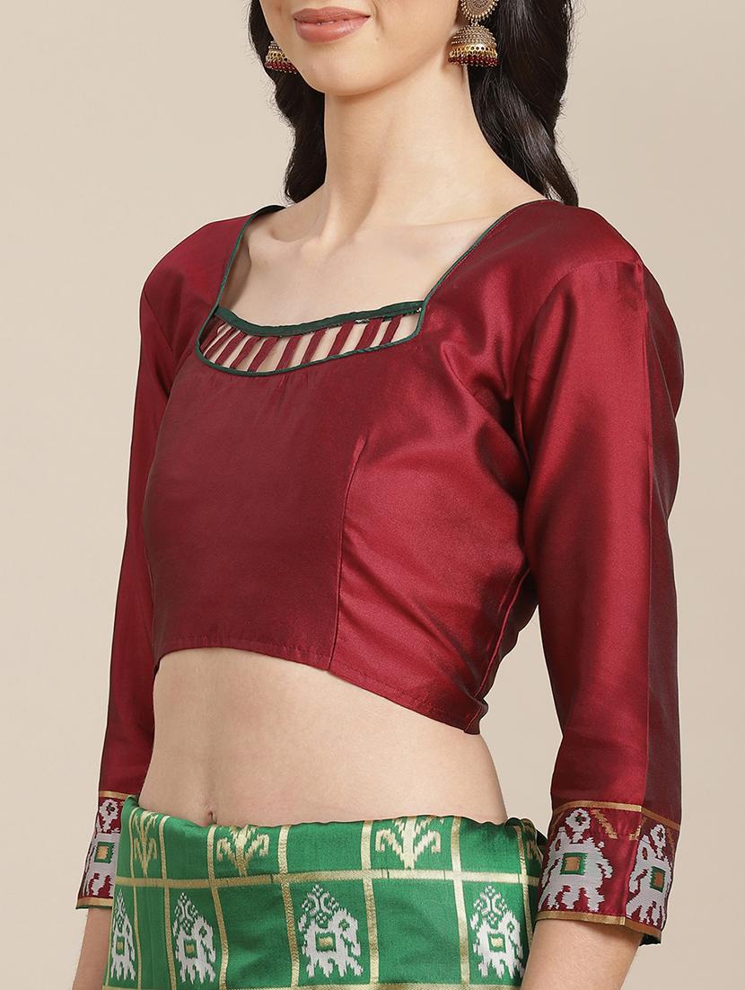 women self design patola saree with blouse - 20604227 - Standard Image - 2