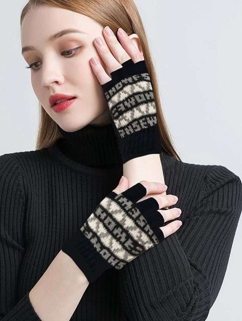 women multi color self design gloves - 20605226 -  Standard Image - 2