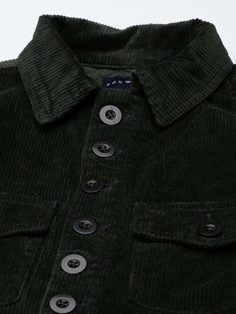 women black corduroy mini shirt dress - 20605255 -  Standard Image - 7