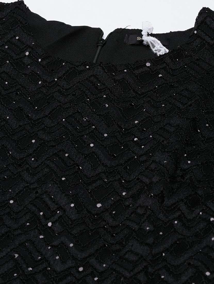 women black net bodycon dress - 20605275 -  Standard Image - 7