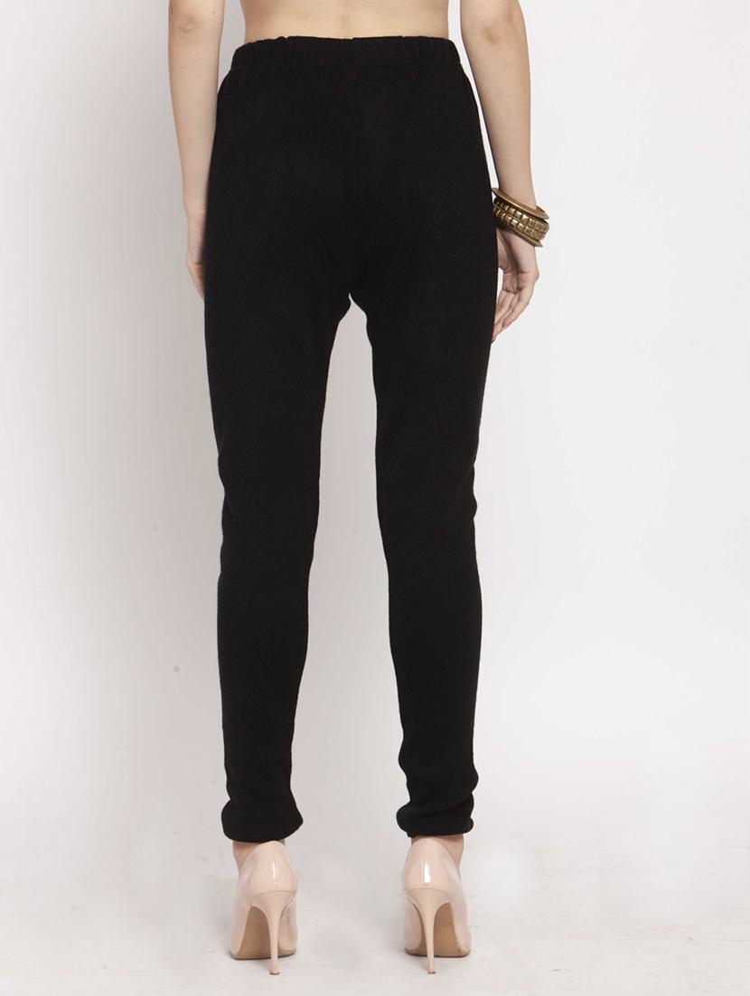 women set of 2 multi coloured woollen leggings - 20609903 - Standard Image - 2