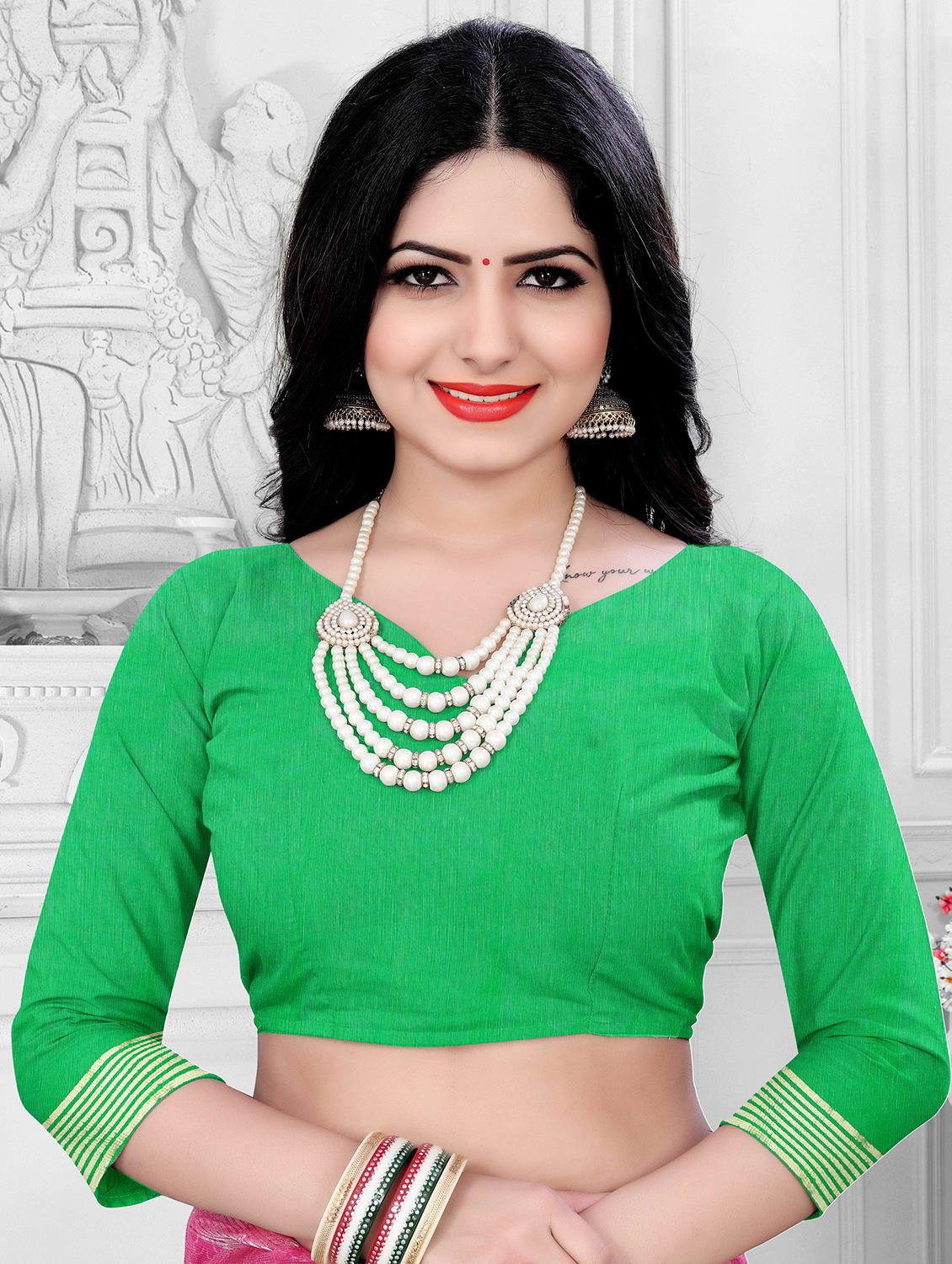 green self design jamdani saree - 20610197 - Standard Image - 2