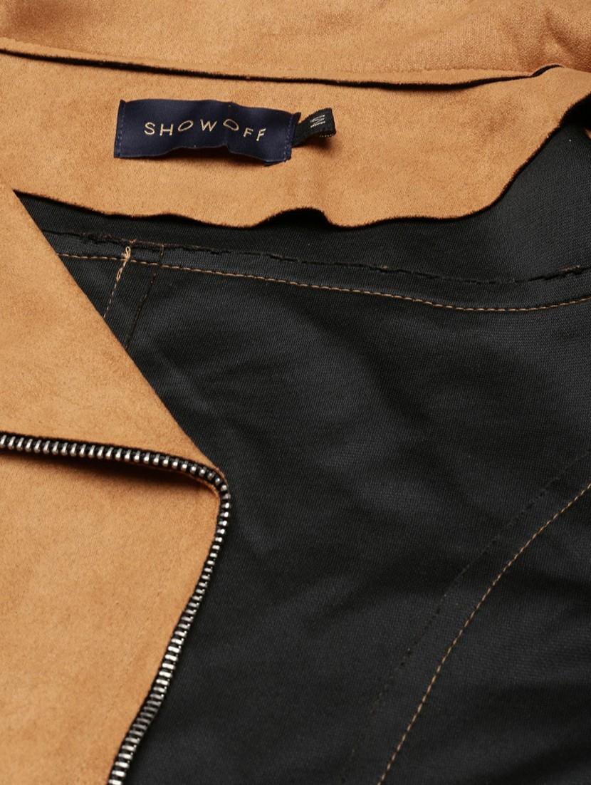 women rust solid regular jacket - 20610320 - Standard Image - 7