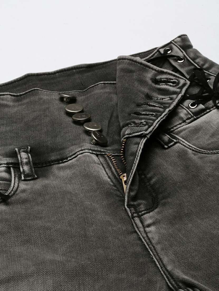 women's plain slim fit jeans - 20610446 -  Standard Image - 7