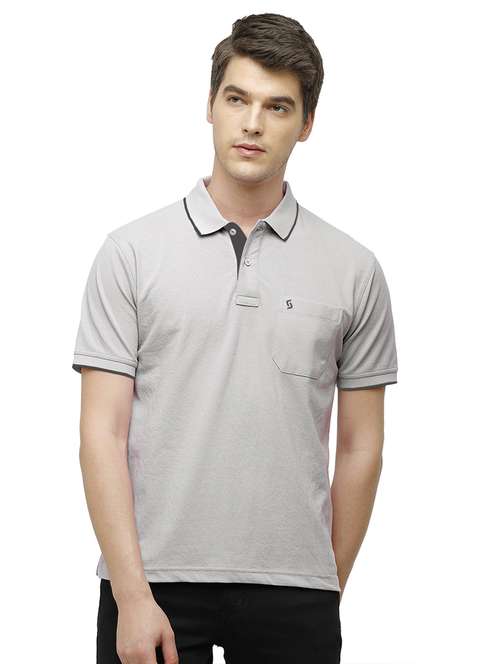 men solid short sleeve regular fit polo t-shirt - 20610537 -  Standard Image - 0