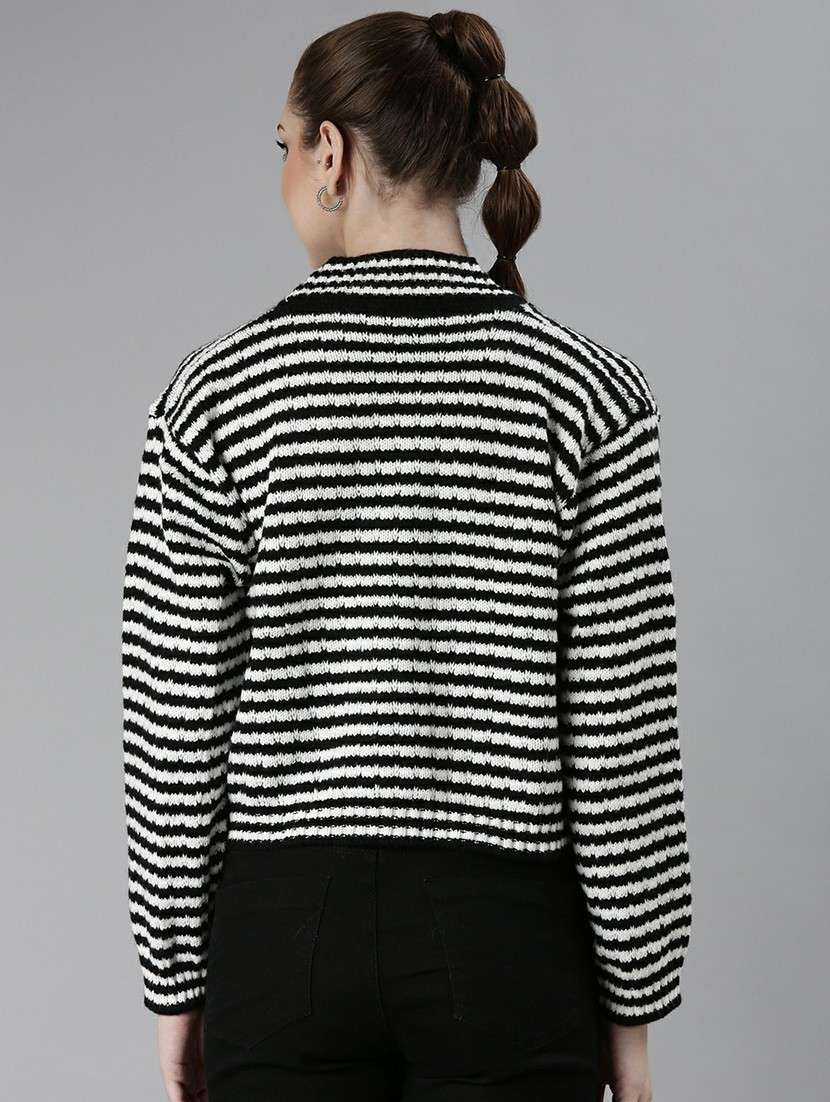 women acrylic long sleeve cardigan - 20610652 -  Standard Image - 2