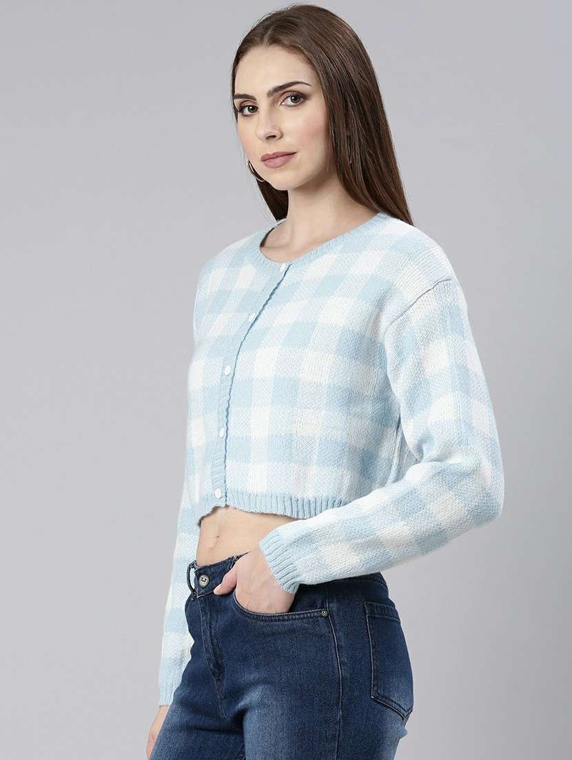 blue acrylic cardigan - 20610657 -  Standard Image - 2