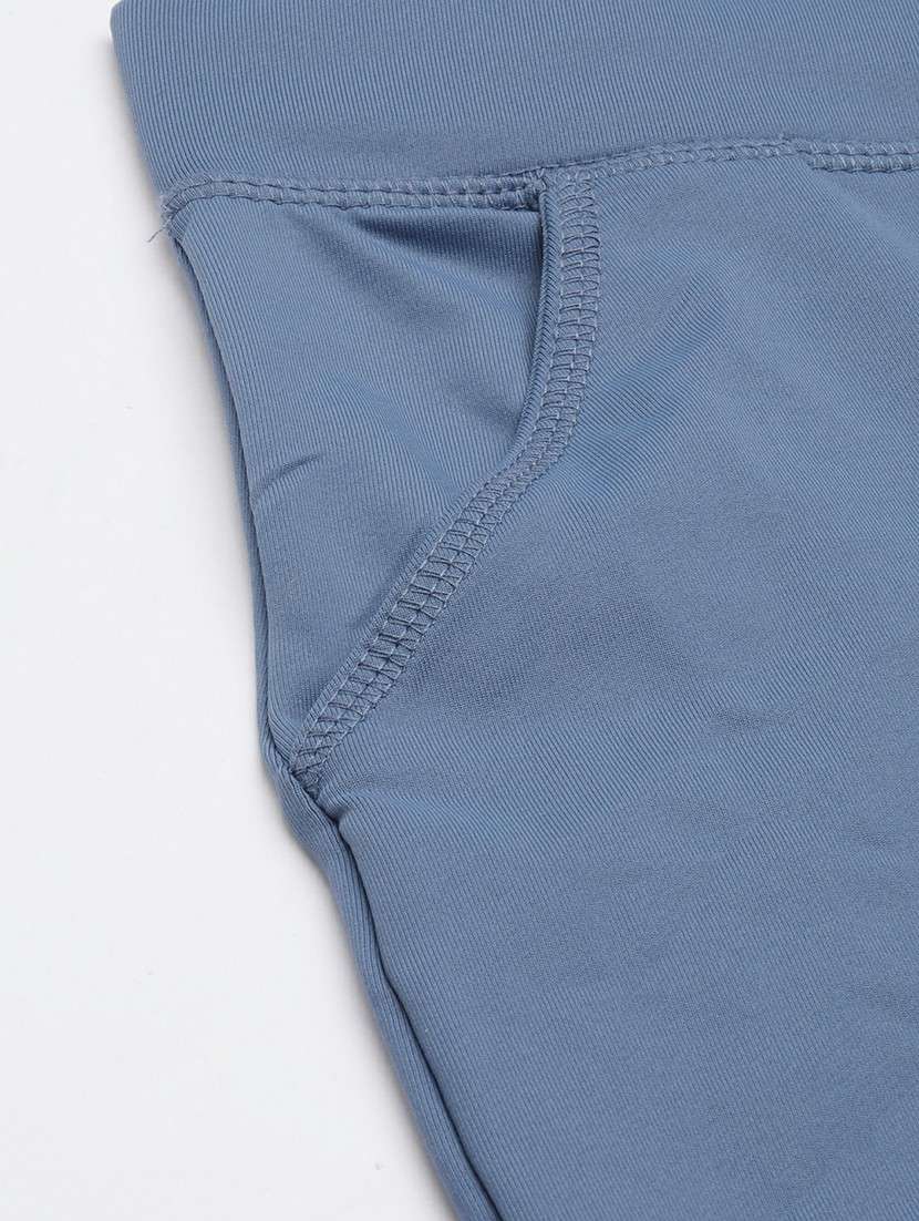women high rise solid track pant - 20610705 -  Standard Image - 7