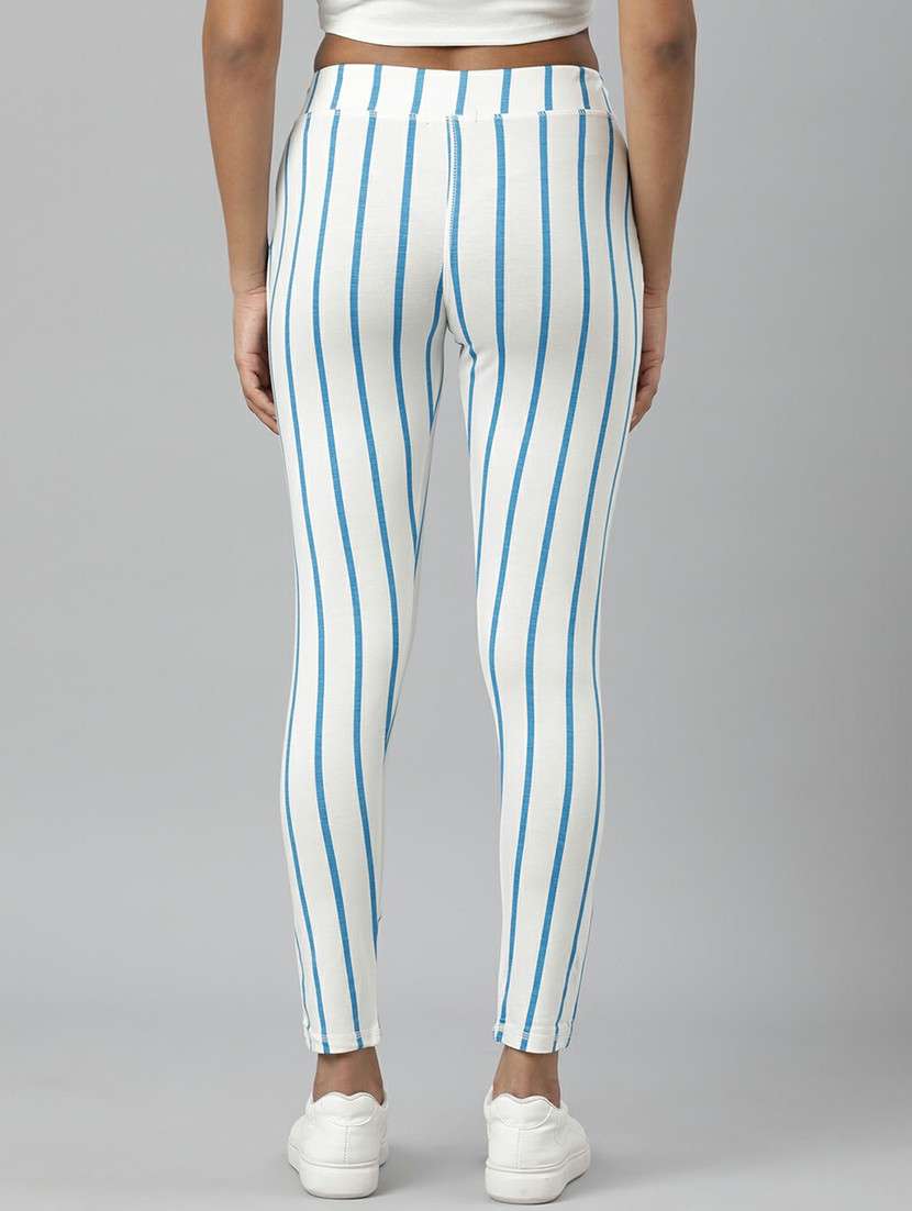 women high rise striped track pant - 20610714 -  Standard Image - 2