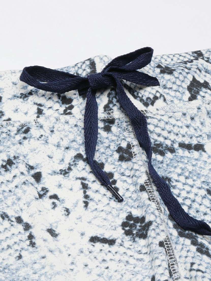 women high rise animal printed track pant - 20610734 -  Standard Image - 7