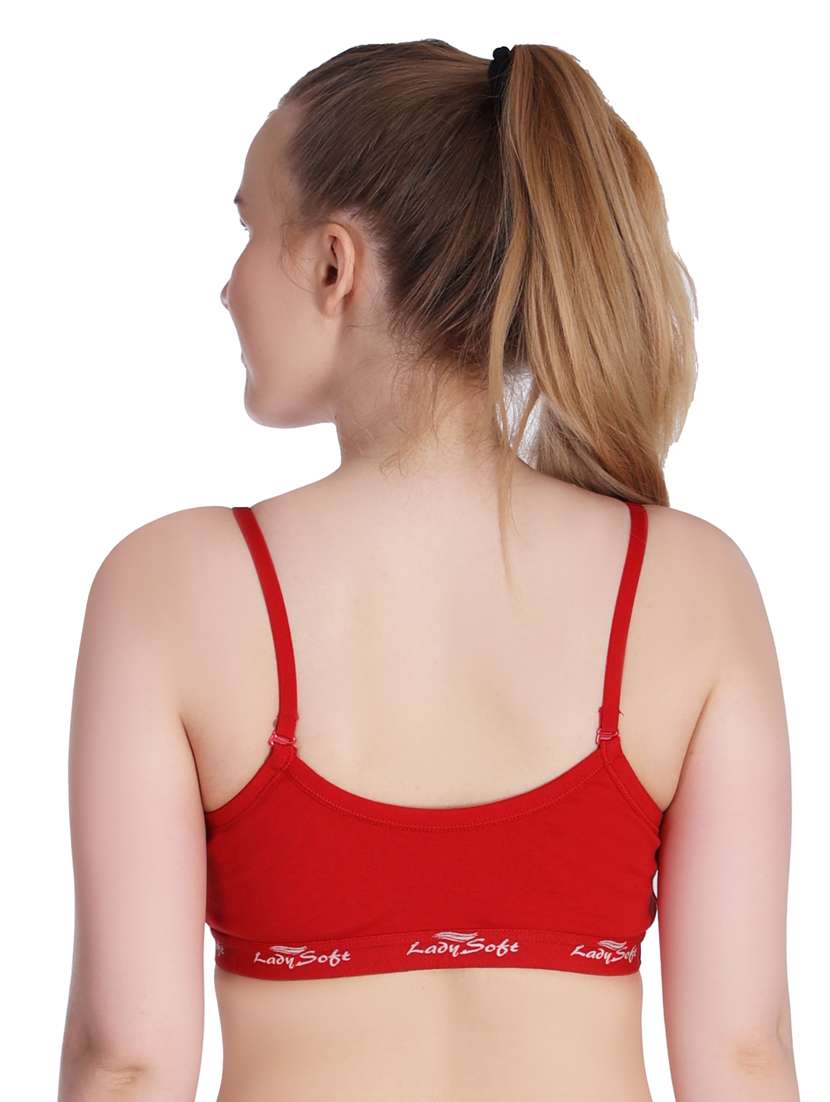 multi colored cotton blend sports bra - 20611123 -  Standard Image - 2