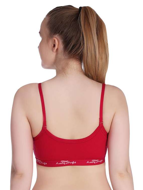 women pack of 3 solid sports bra - 20611136 -  Standard Image - 2