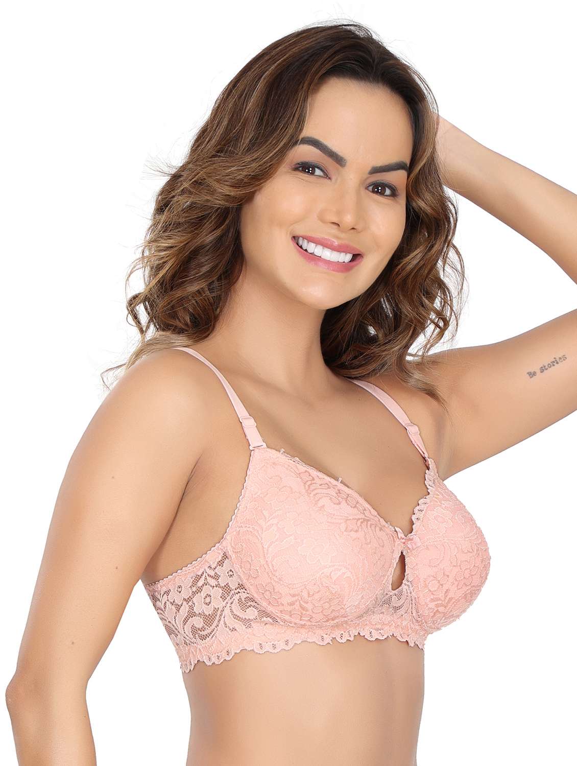 peach net regular bra combo - 20611748 -  Standard Image - 2