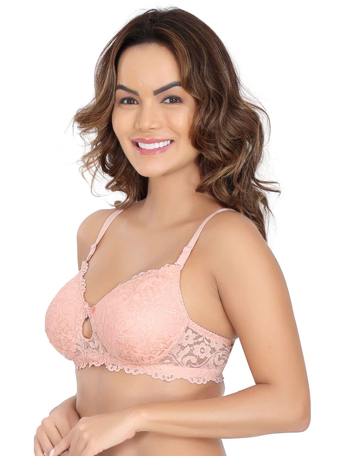 peach net regular bra - 20611752 -  Standard Image - 2
