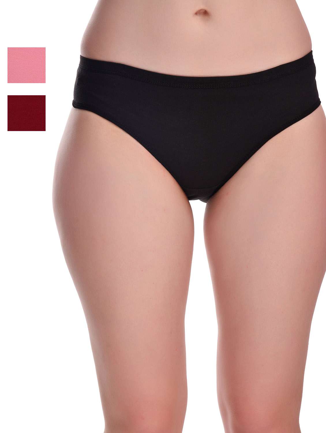 pack of 3 solid hipster panties