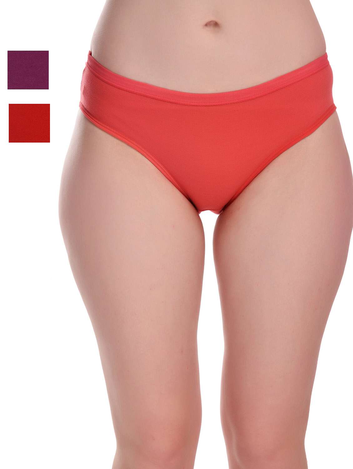 pack of 3 solid hipster panties