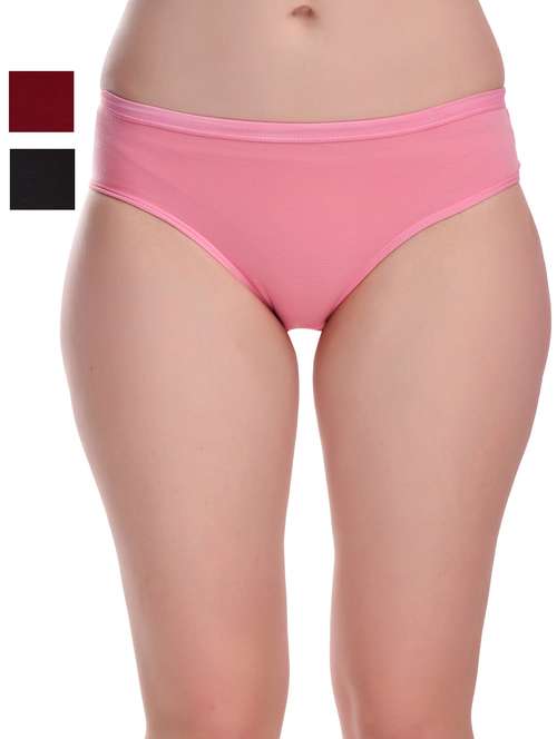 pack of 3 solid hipster panties - 20612166 -  Standard Image - 0