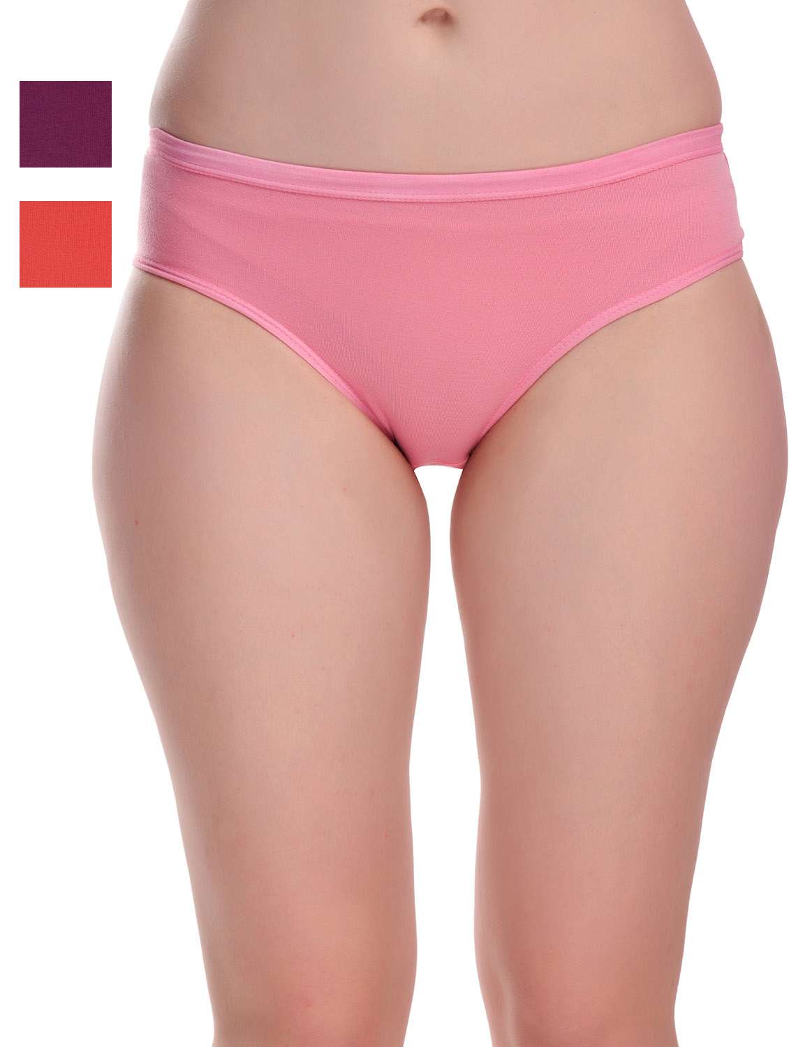 pack of 3 solid hipster panties