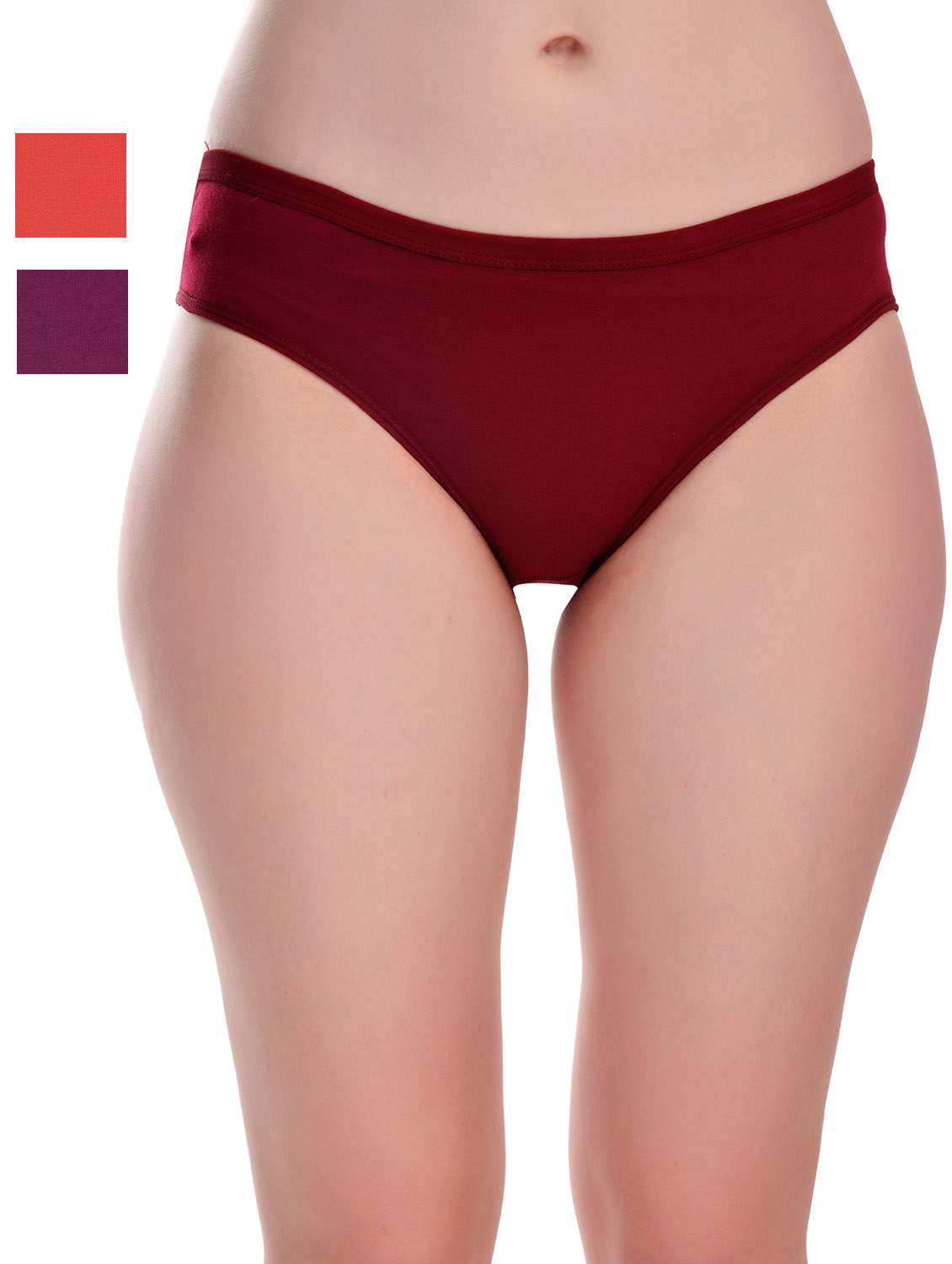pack of 3 solid hipster panties