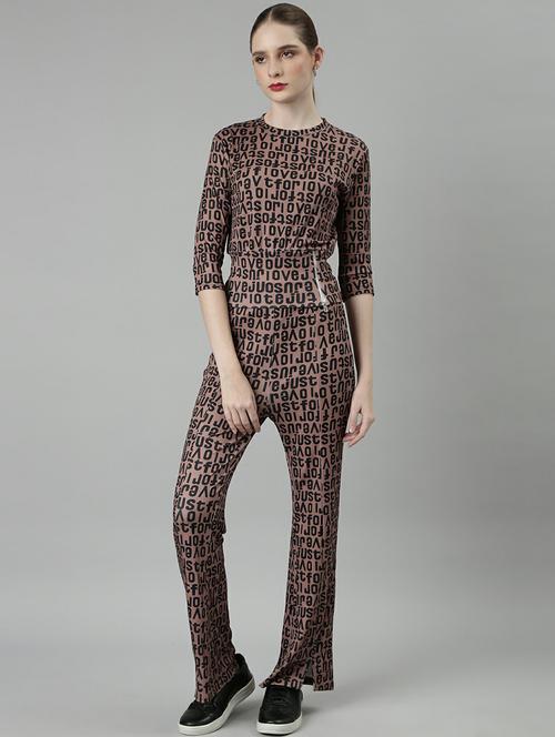 women typographic top and trouser co-ord set - 20612646 - Standard Image - 0