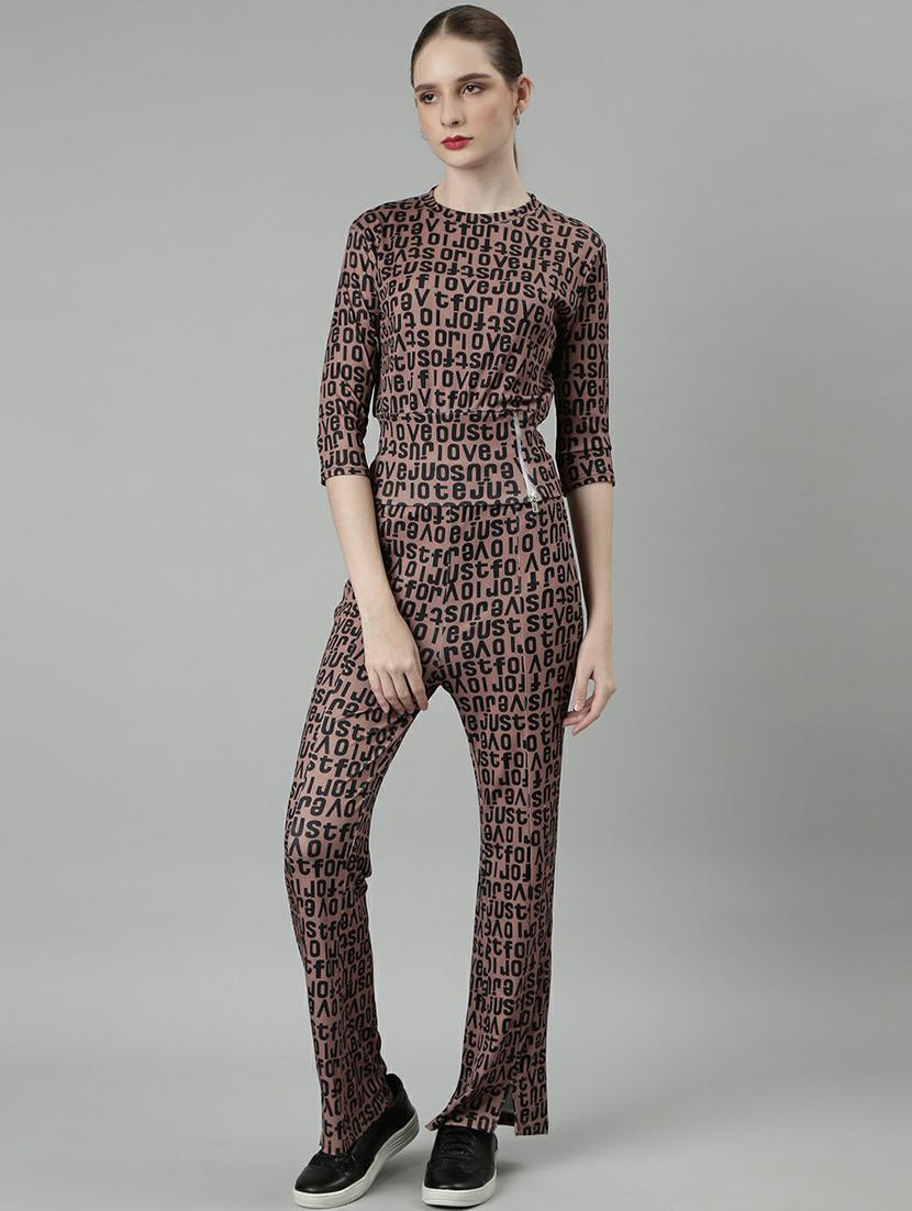women typographic top and trouser co-ord set - 20612646 - Zoom Image - 0