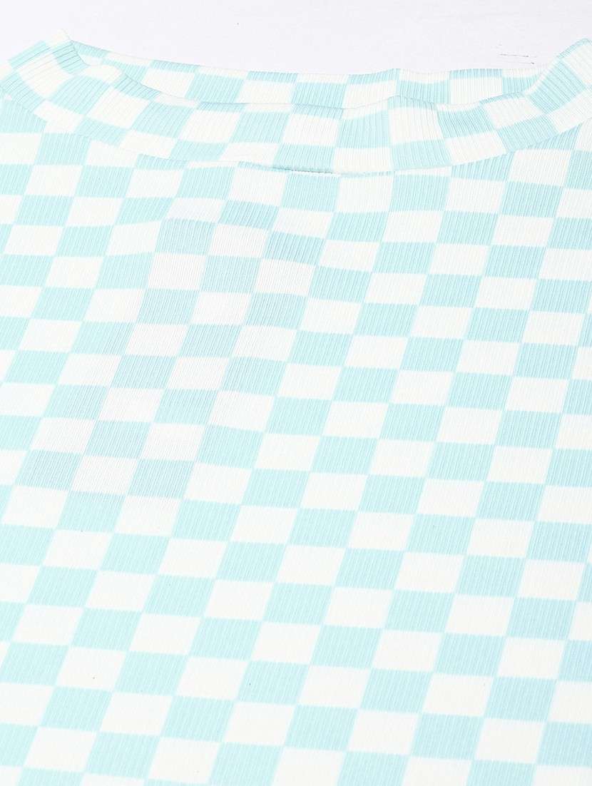 women checkered top and trouser co-ord set - 20612657 -  Standard Image - 7