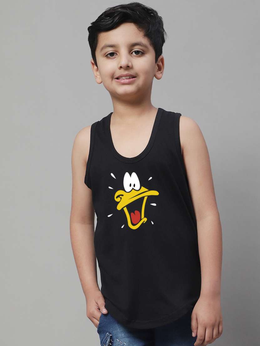 boy printed vest