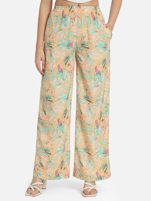 women multi colored printed palazzo - 20613558 -  Standard Image - 0