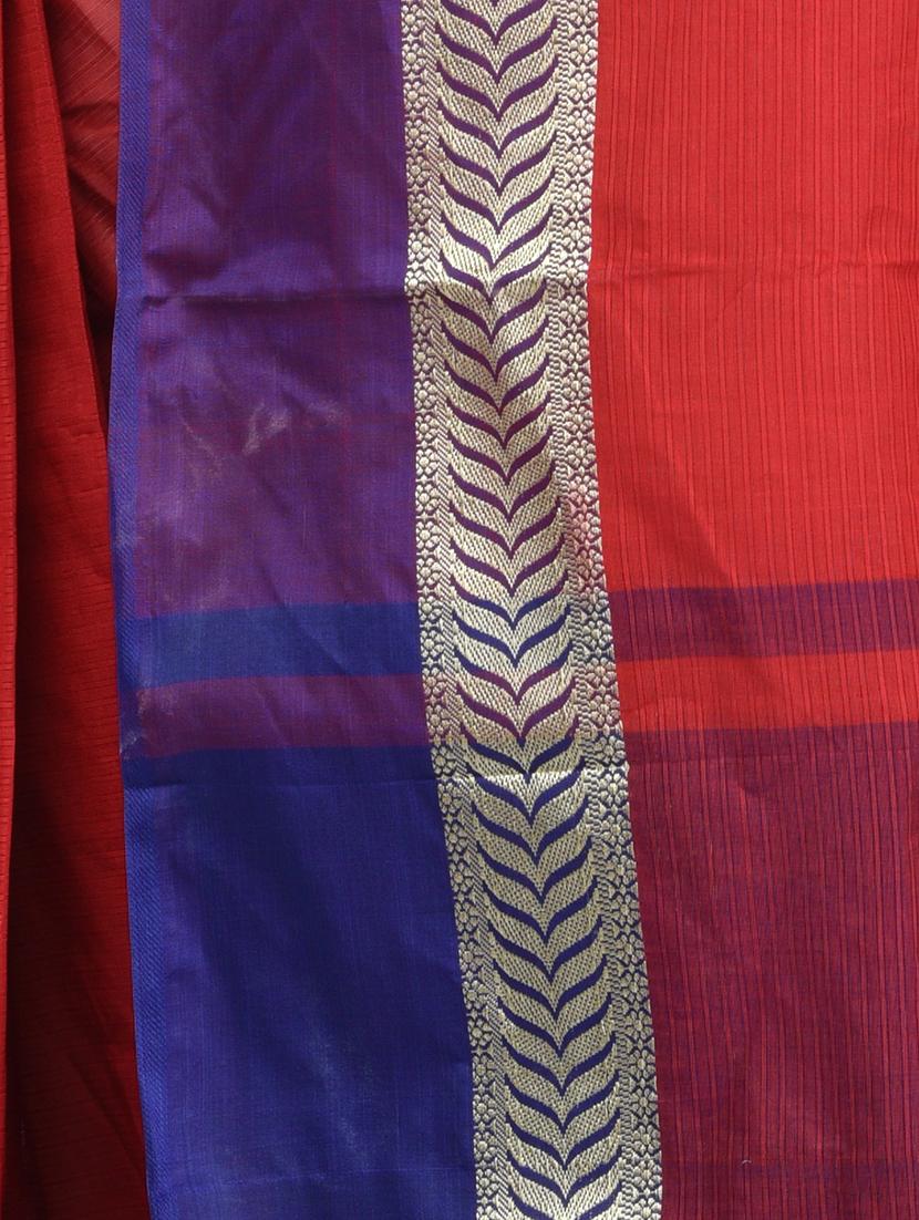 women solid plain saree with blouse - 20614082 - Standard Image - 2