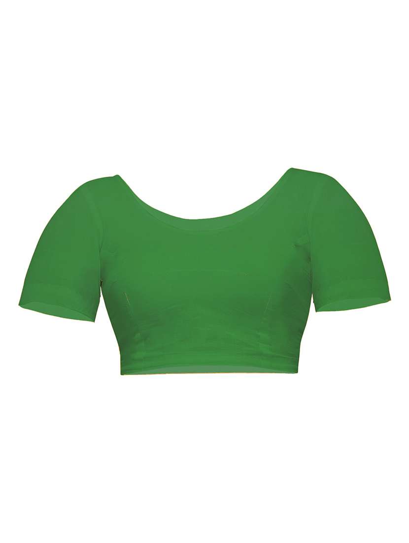 women green self design handloom saree with blouse - 20614139 -  Standard Image - 2