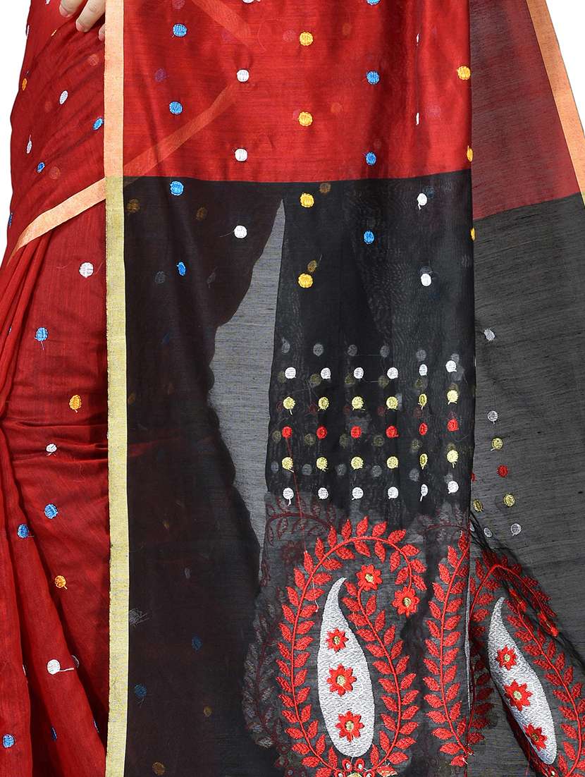 women's embroidered saree with blouse - 20614205 -  Standard Image - 2