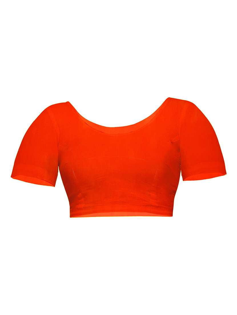 women green solid bordered saree with blouse - 20614333 -  Standard Image - 2