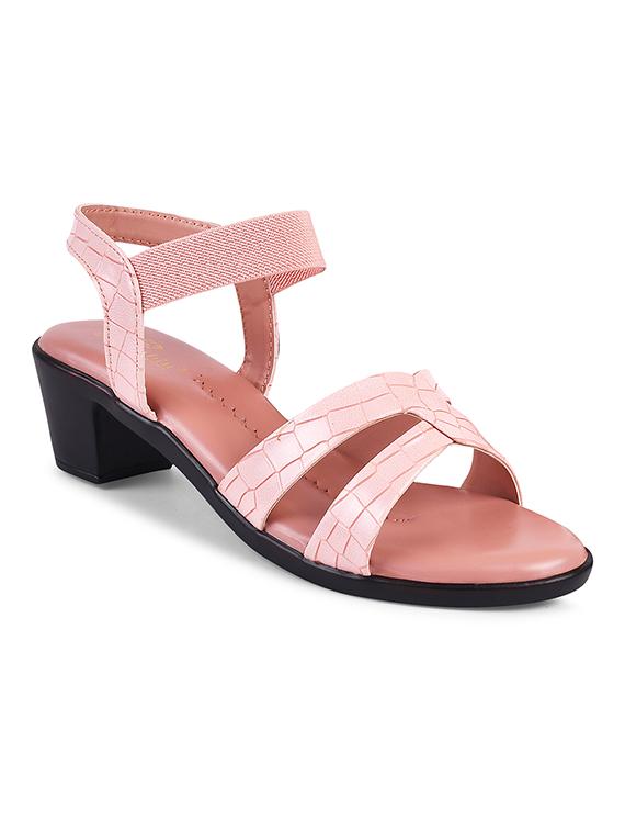 women peach ankle strap sandal - 20614470 -  Zoom Image - 0